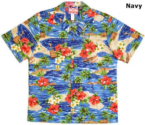 Beach Ukulele Reverie Men's Hawaiian Shirt